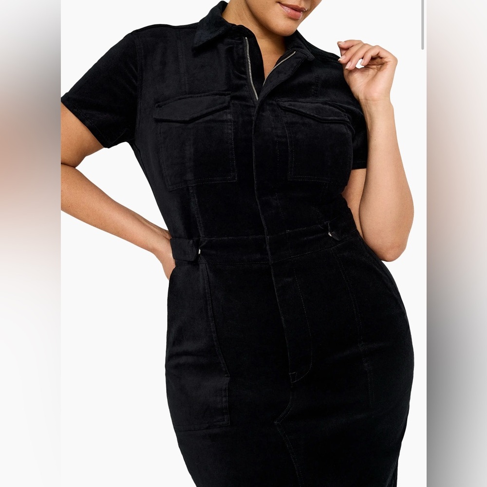 NWT Good American Fit for Success Velvet Maxi Dress - Picture 7 of 7